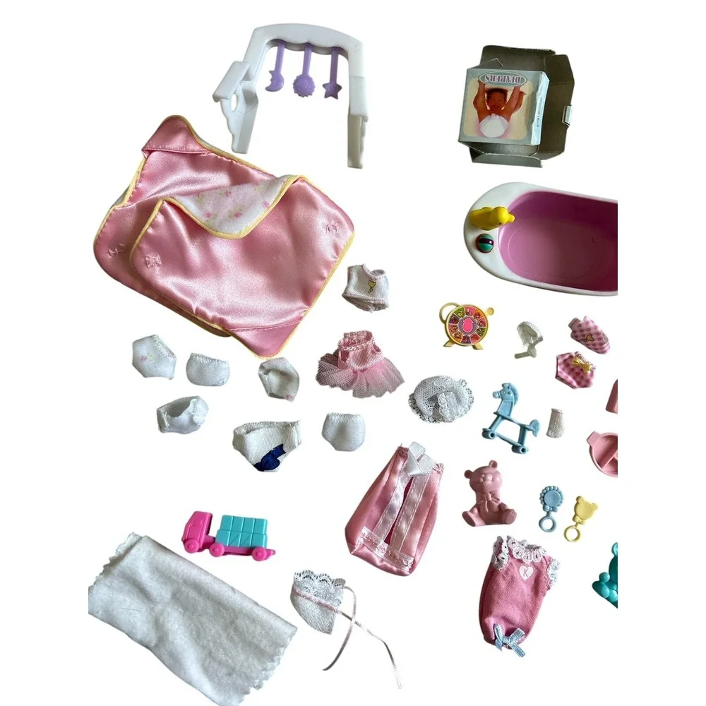 VTG Barbie's Baby Sister Krissy Layette Clothes Accessories Dr Nursery Mixed Lot